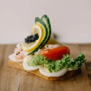 Rugbreyð við egg&rækjum